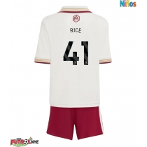 Camiseta Arsenal Declan Rice #41 Tercera Equipación para niños 2025-26 manga corta (+ pantalones cortos)